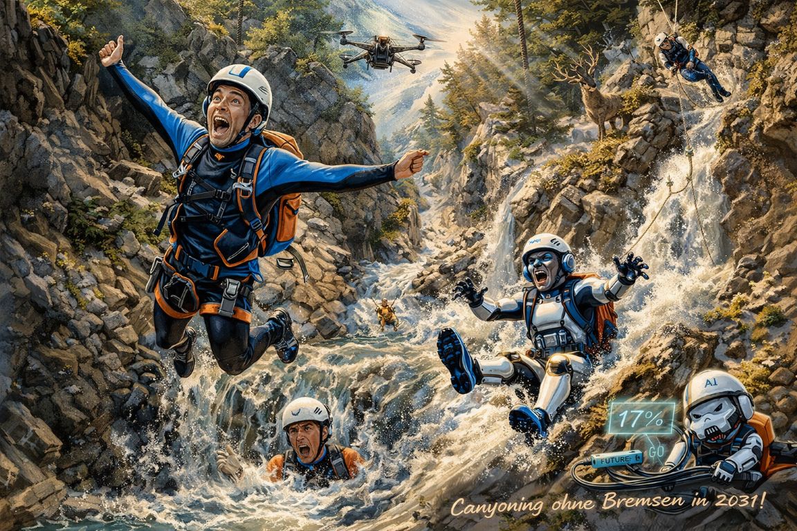 Canyoning in der Nähe des Sylvenstein-Stausees