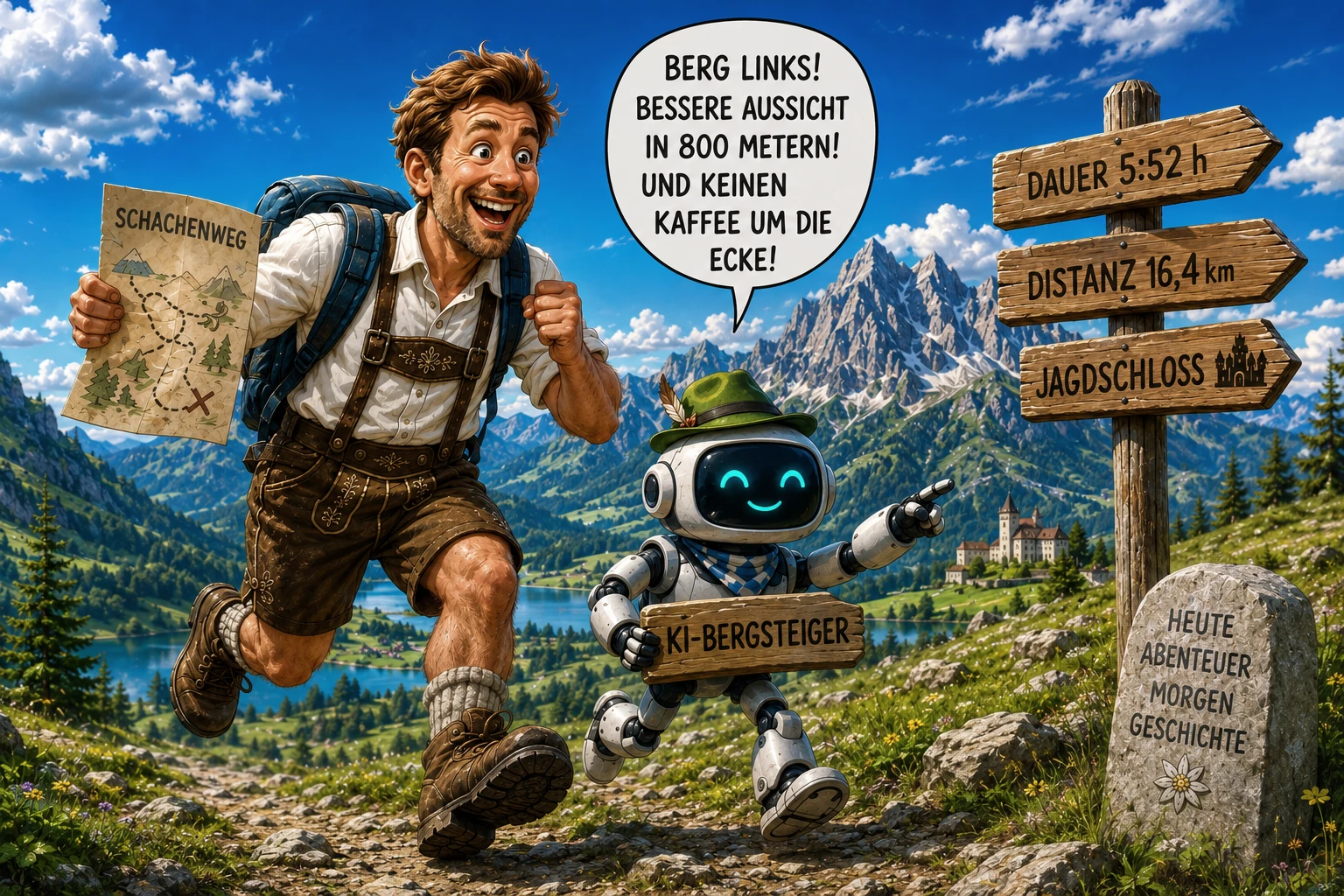Bergabenteuer mit Roboterguide