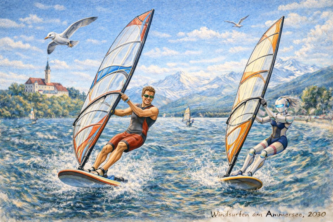 Winsurfer am Ammersee